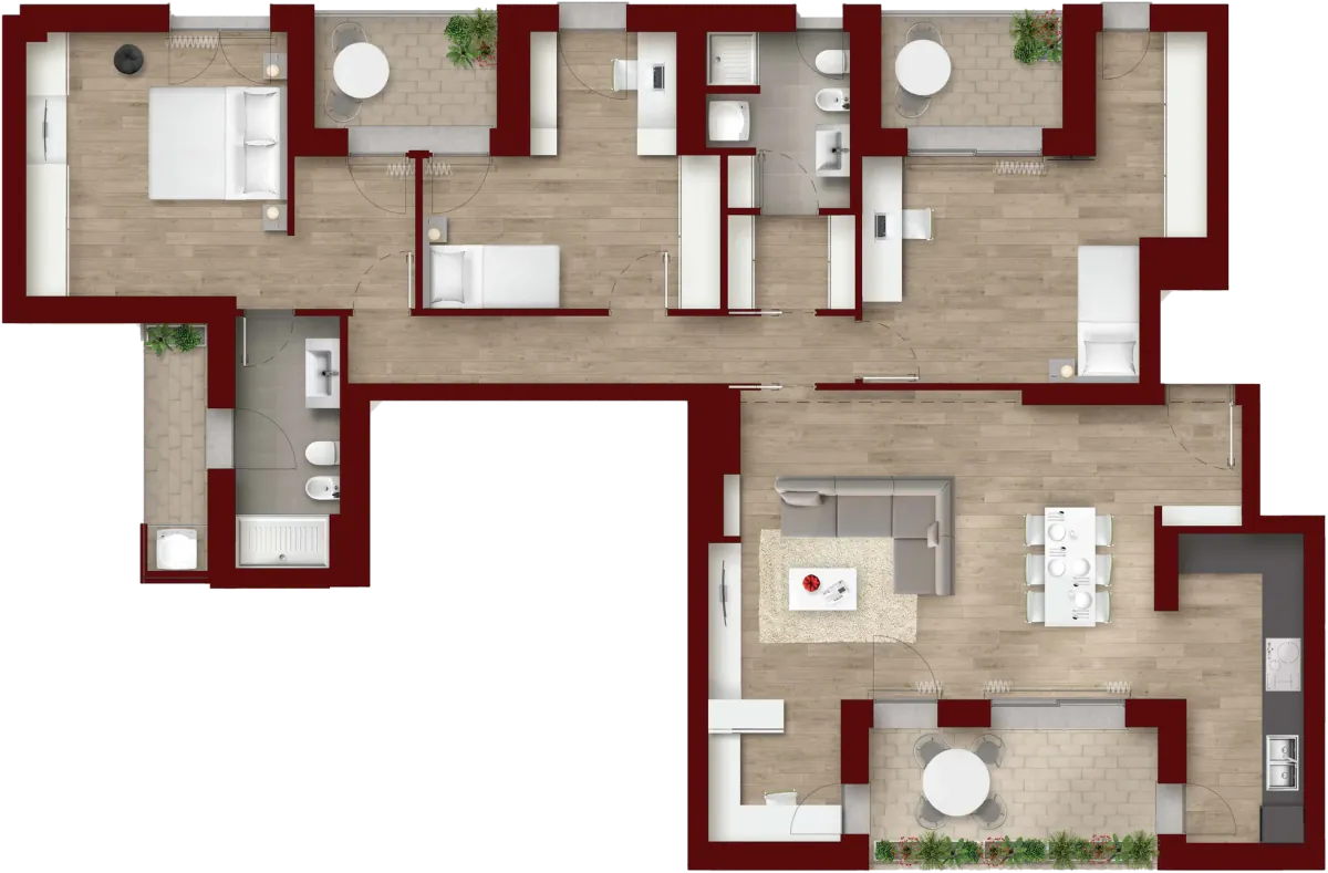 Planimetria: Quadrilocali, 1 di 4